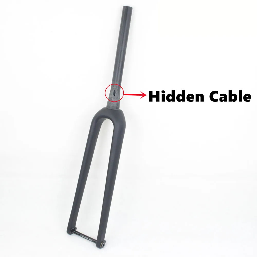 Carbon Fiber Gravel Bike Front Fork 700C Tapered Tube 12*100mm Thru Axle