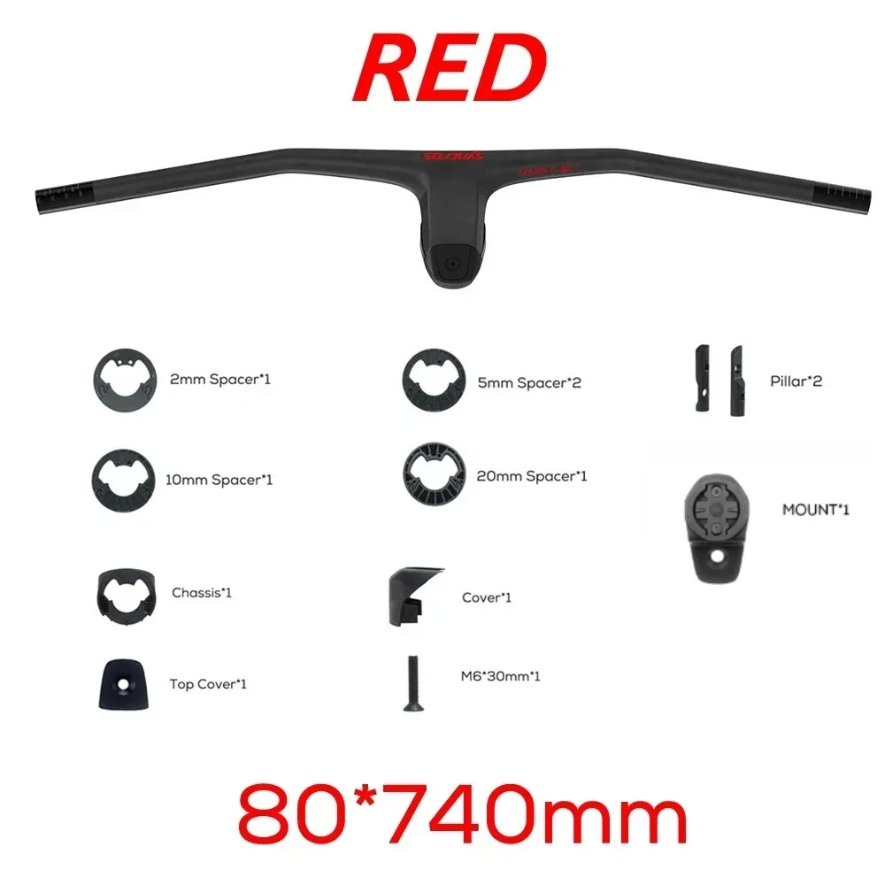 SYNCROS -20 Degrees Carbon Fibre Integrated Mountain Bicycle Handlebar 740MM