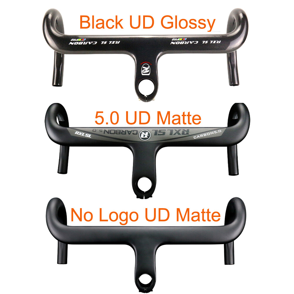 Road Bicycle Integrated Handlebar Stem OD2 31.8/28.6 Carbon Drop Bar 400 420 440