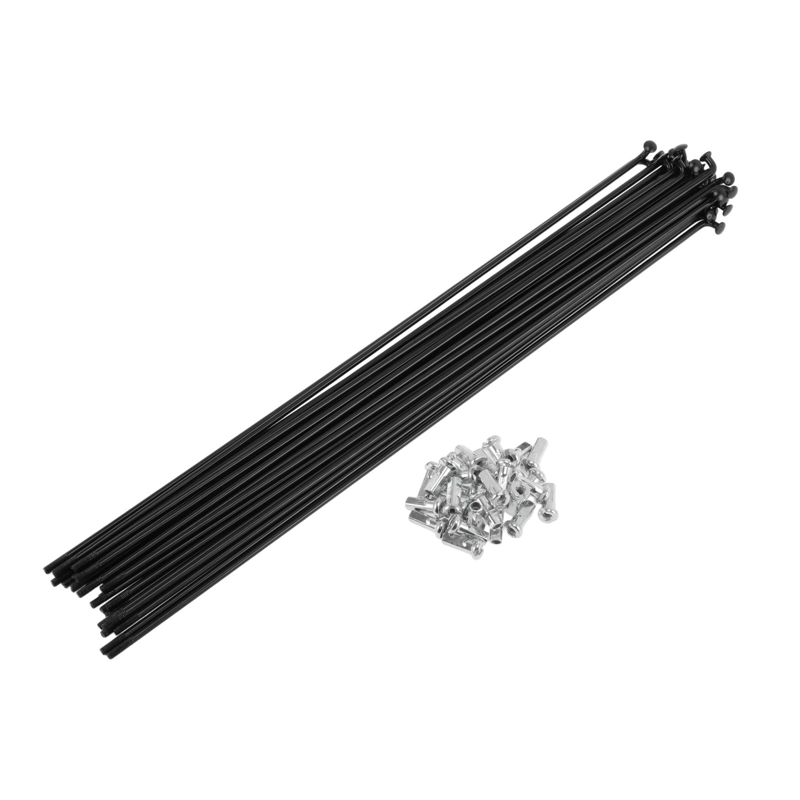 28 Set 12G Bicycle Spoke 260 mm Heavy Duty Spokes Nipples Wheel Steel Wire