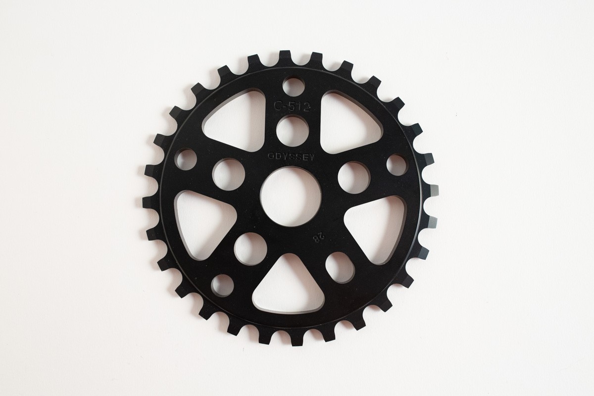 NOS Odyssey Chase Hawk C-512 28T BMX Sprocket Black 7075-T6 Aluminum