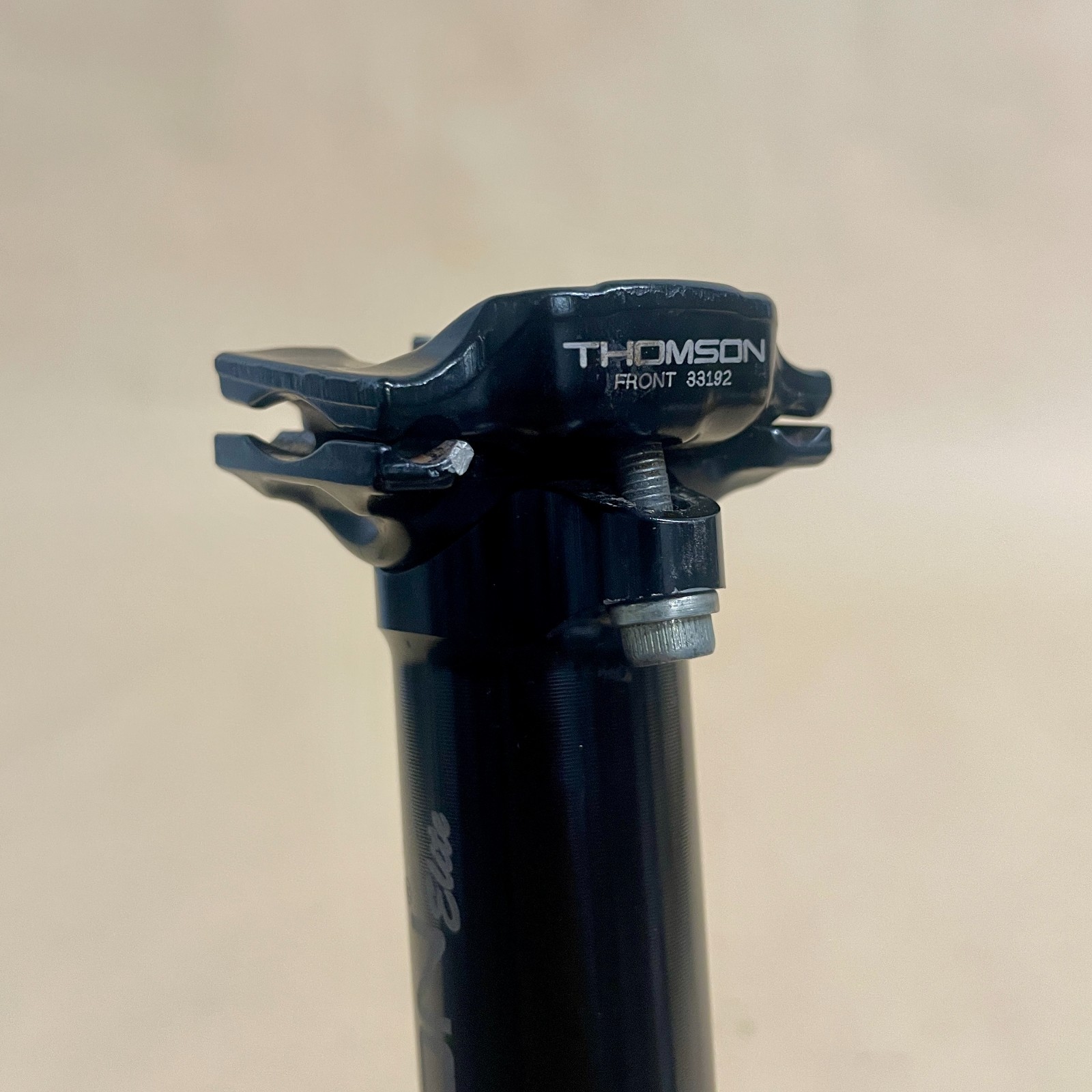 Thomson Elite Seatpost 30.9mm x 367mm Black Zero Setback Road Track MTB