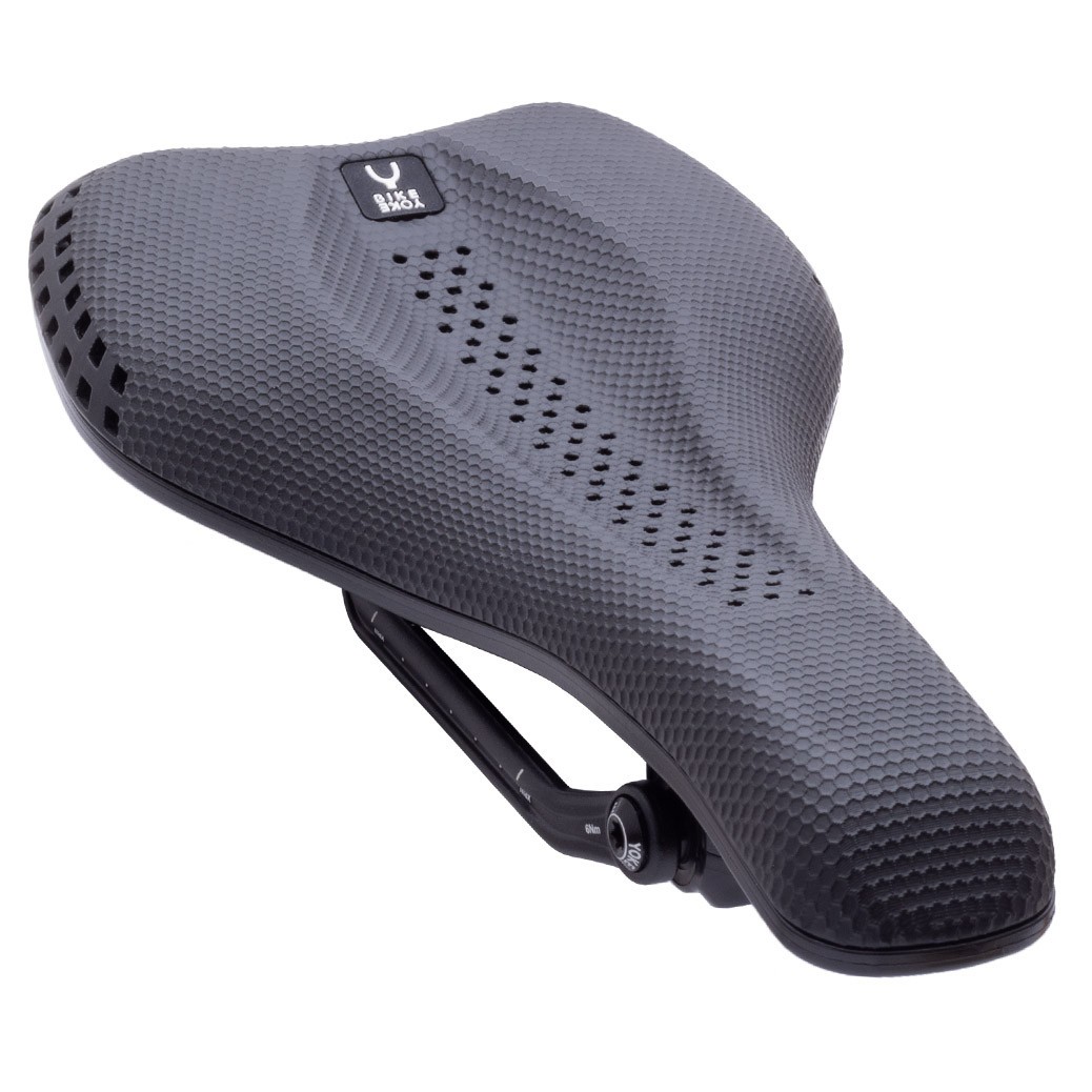 Bike Yoke Sagma 3D Bike Bicycle Saddle 242 x 130mm Wide with Elastomers Black