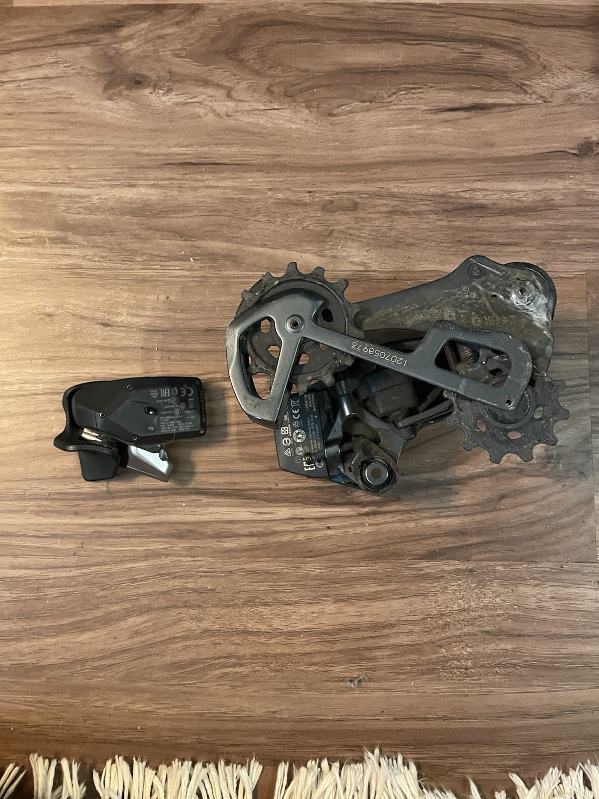 SRAM XX1 Eagle eTap AXS 12-Speed Rear Derailleur, Battery, And Shifter