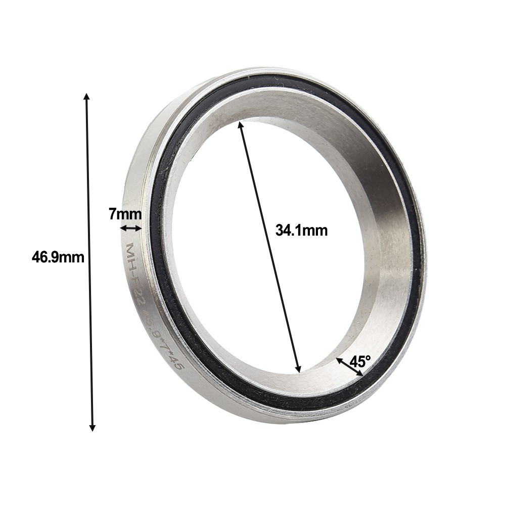 High Quality Headset Bearings Headset 38/39/41/44/49/52mm 45/36 Angle Bearings