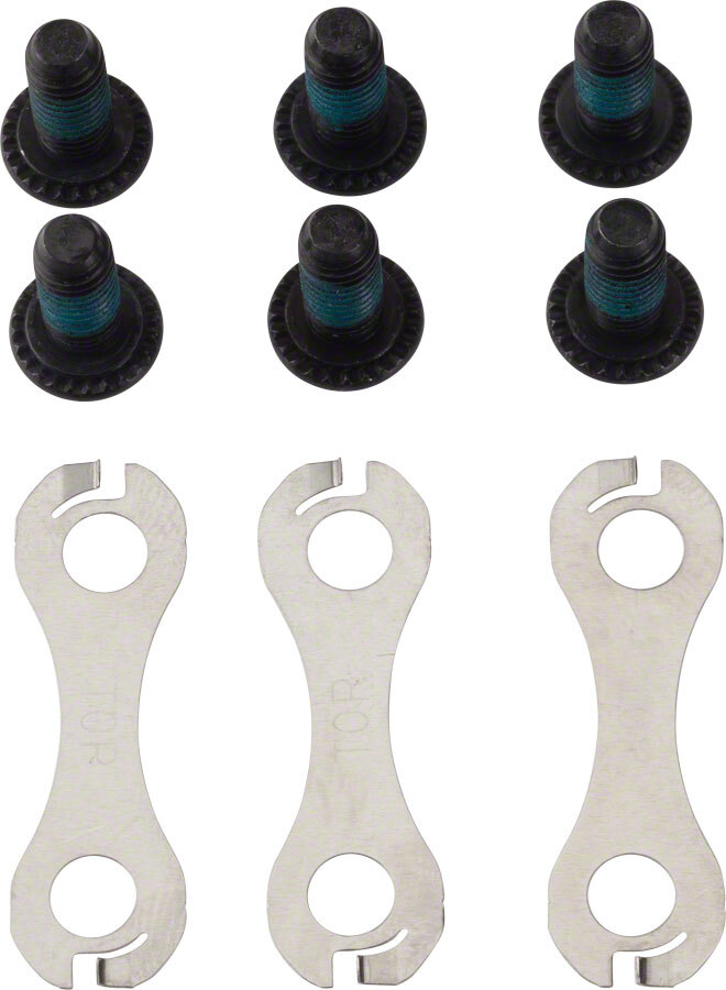 Shimano 6-Bolt Disc Rotor Fixing Unit 6 Rotor Bolts And 3 Non-Turn Washers