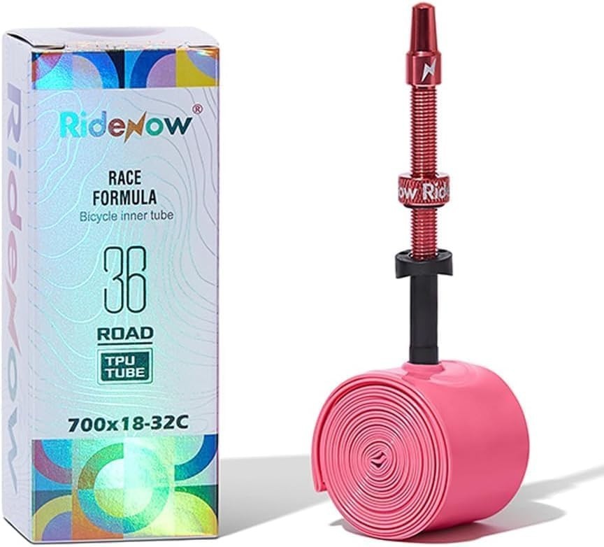 2 Pack Ridenow TPU Inner Tube 700C x 18-32C Lightweight for Road Bike 65mm