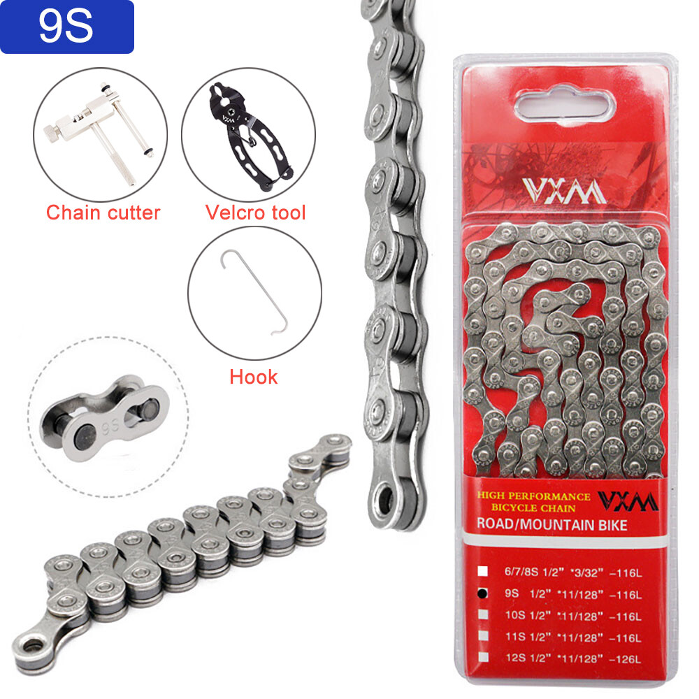 6/7/8/9/10/11/12 Speed Bike Chain sets with three toosl Road MTB Bicycle Chain