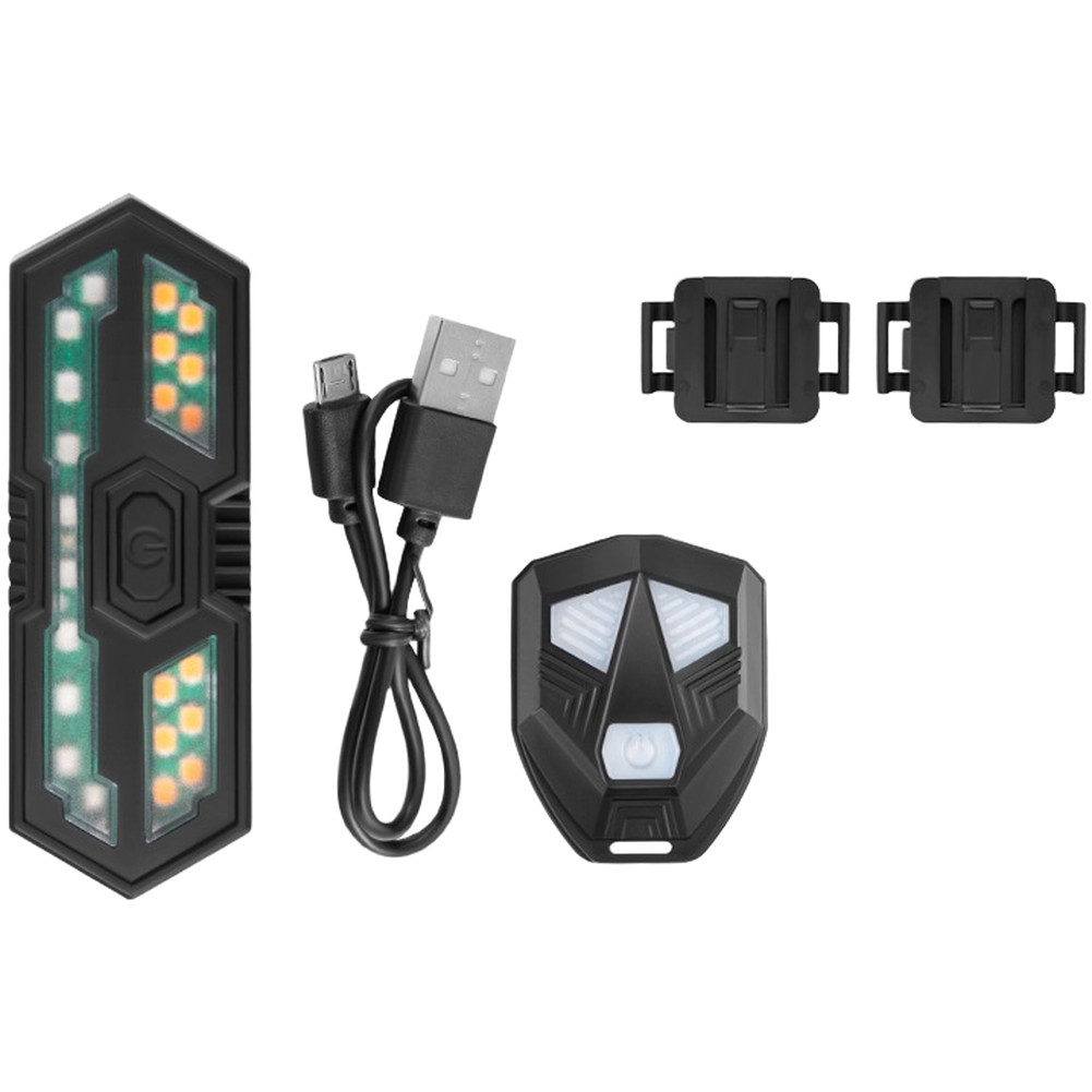 Wireless Turn Indicator for Bicycle Rear Light 6 Modes 80 Lumen USB Powered