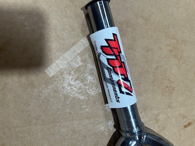 FREE SHIPPING – TNT BICYCLES 20″ BMX FORK – CHROME PLATED (DISCOUNTED – B-STOCK)