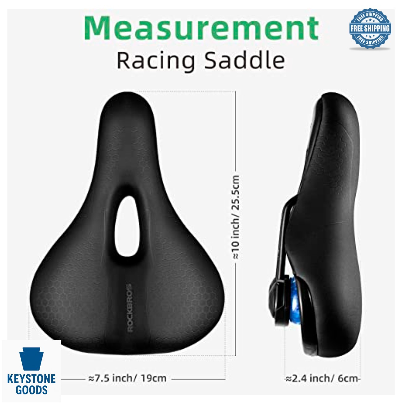 Bike Seat Memory Foam Comfortable Saddle for Road Mountain Bike Waterproof
