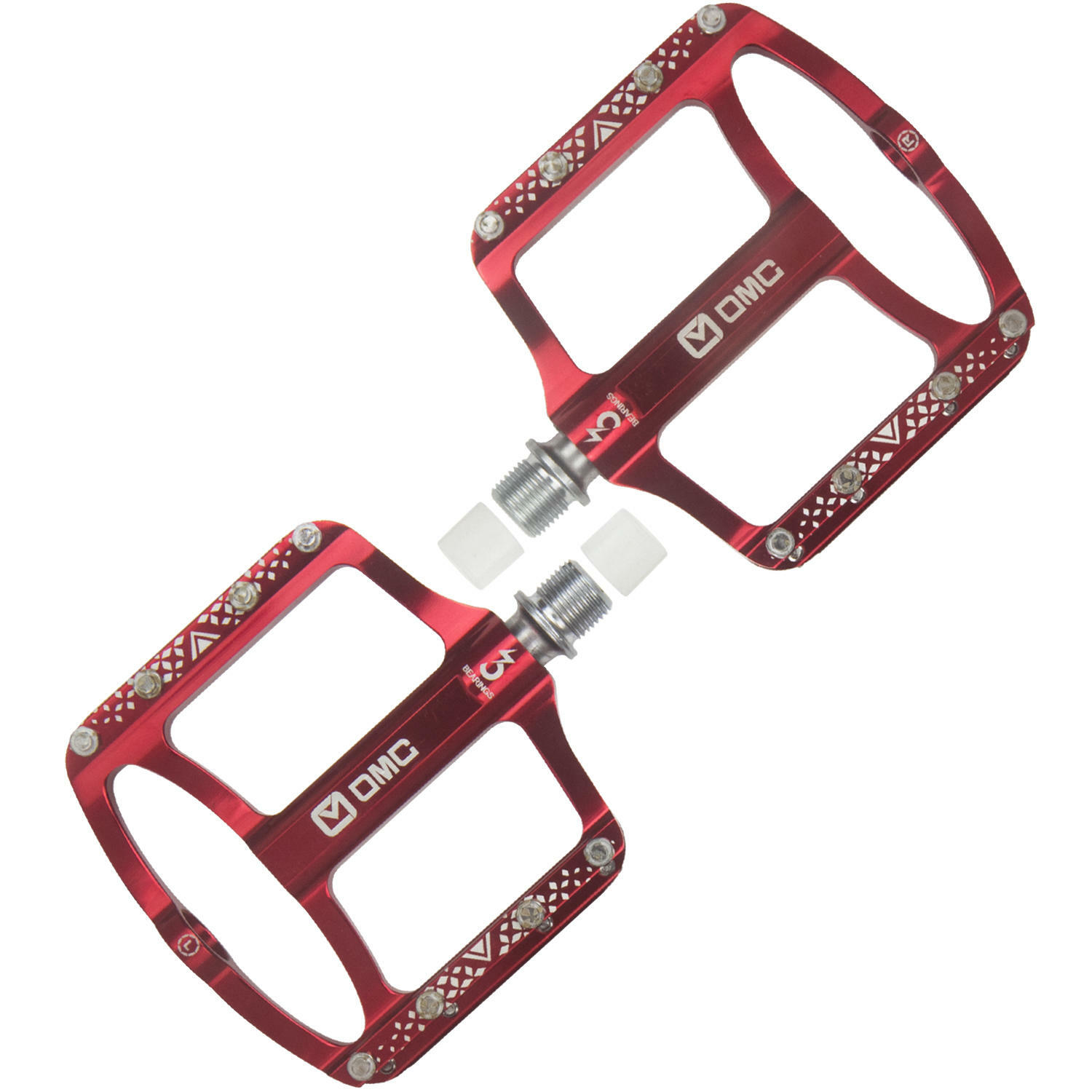 OMC-S1-RE 9/16″ Aluminum Platform Mountain Bike Pedals 3 Sealed Bearing MTB BMX