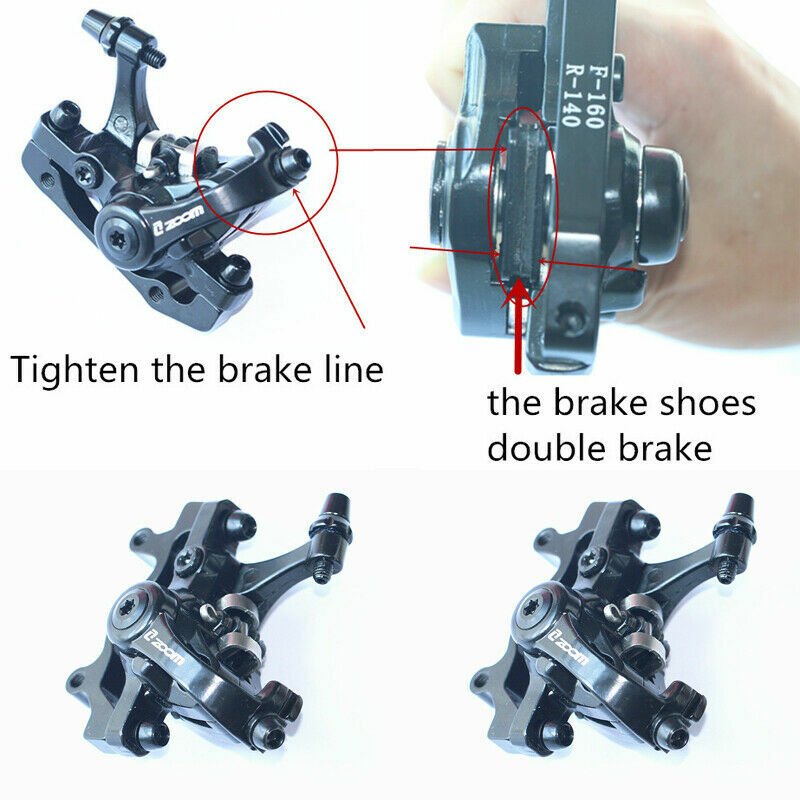 ZOOM DB680 Double Driver Disc Brake IS/PM 160mm Mountain Bike Mechanical Caliper