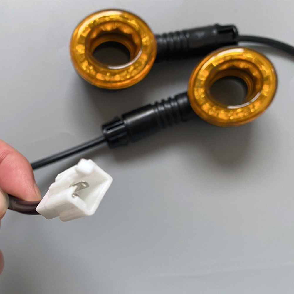 Black and Yellow Electric Bicycle Turn Signal Lights with 48V and 60V Voltage