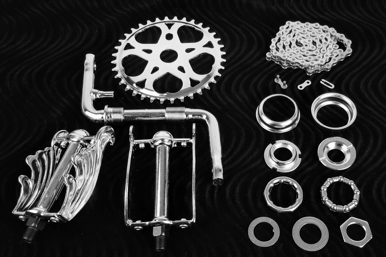OG LOWRIDER – Regular CRANK PKG – Heart Wing Pedal Chrome