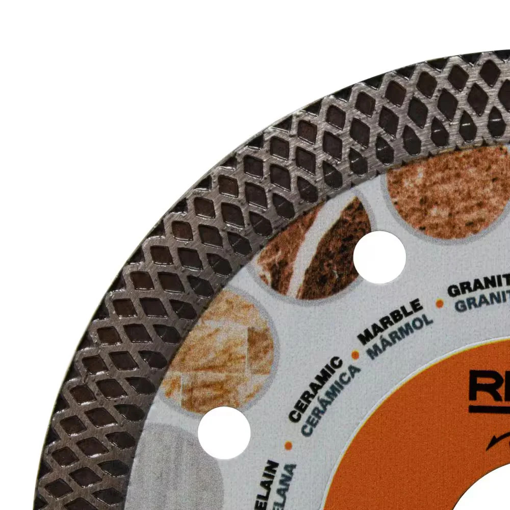 RIDGID 4.5 in Continuous Rim Mesh Diamond Blade for Wet Tile HD-CM45P