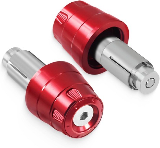 Motorcycle Bar Ends Plug 7/8″ 22mm CNC Handlebar Bar Ends Plugs Fit Color: Red