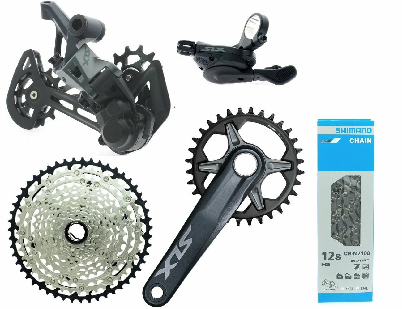 Shimano SLX FC-SL-RD-CN-CS-M7100 MTB 1×12 Speed 10-51T Groupset
