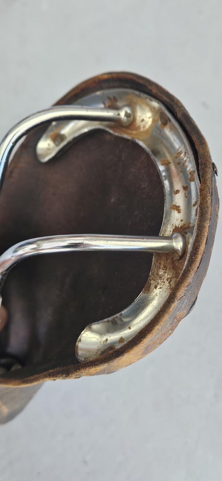 Vintage Lot Brooks + Pryma Professional Seat Saddle Copper Rivet Button England!