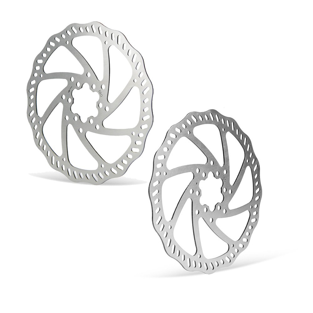 2Pack 180mm Disc Brake Rotor with 6 Bolts for Electric Bicycle Road Bike MTB BMX