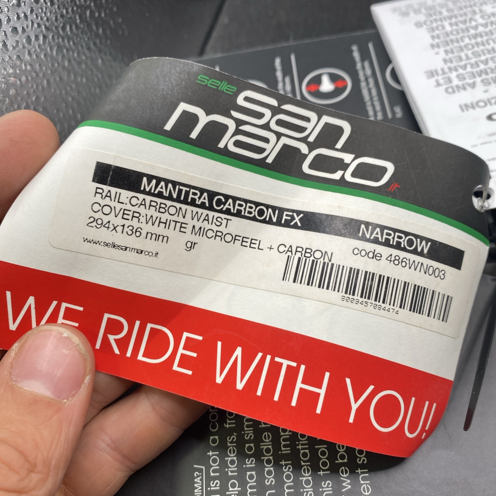 Selle San Marco Mantra Carbon Fx Cycling Saddle Sear 294x136mm (s37)