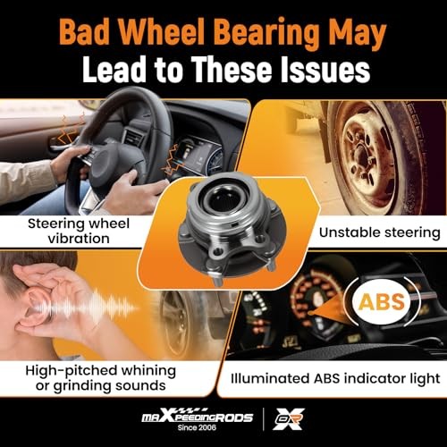 maXpeedingrods 2PCS 513296 Front Wheel Hub and Bearing Assembly for 513296×2