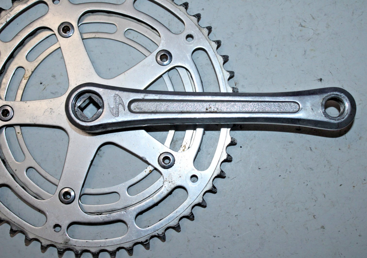Vintage Shimano Tourney Double Drive-Side Crank-Arm 170mm 52/40T BCD130 Takagi ~