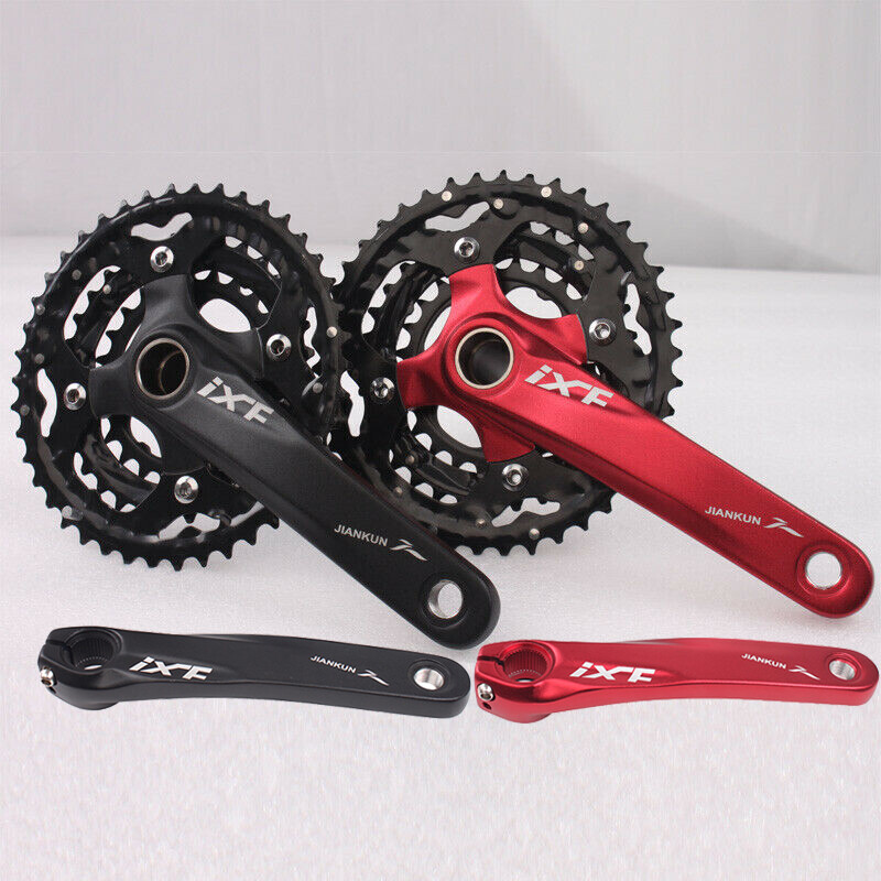 Bike Triple Chainset Crank 104BCD 24/32/44t 3X10S Round Chainring Bottom Bracket