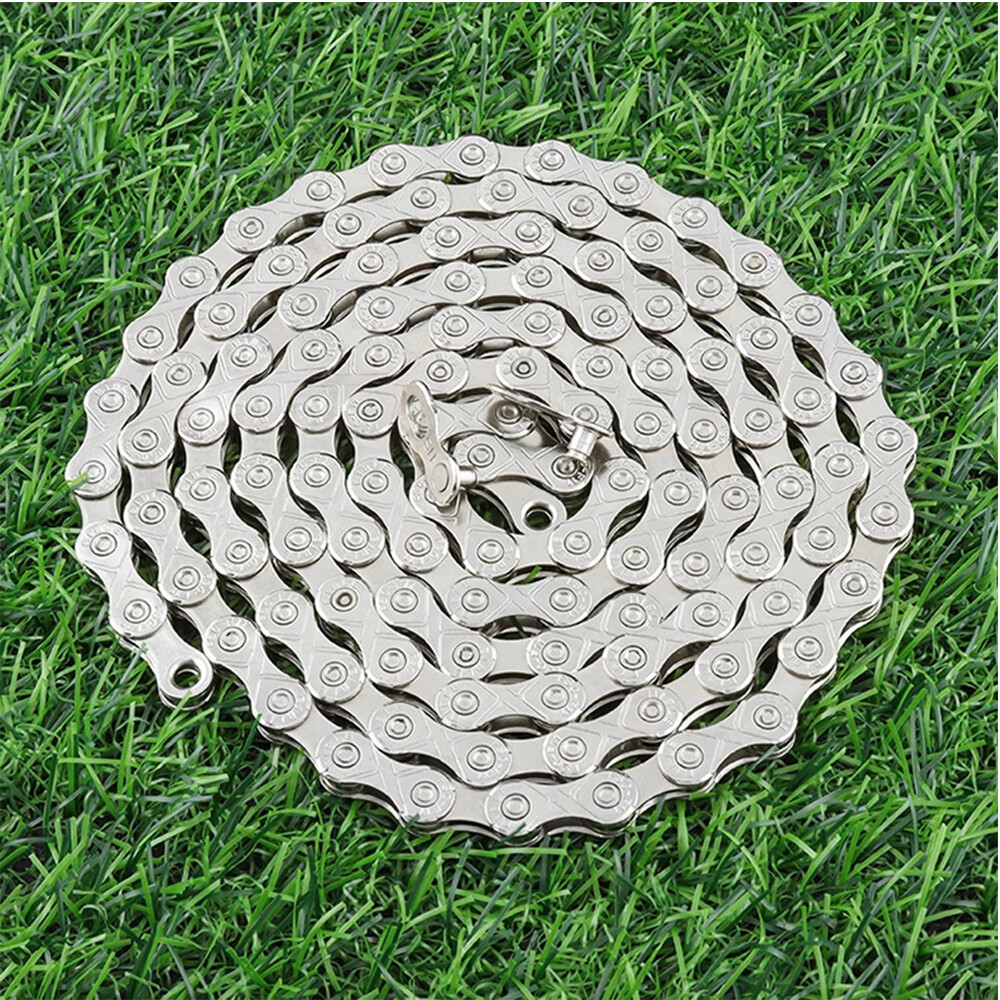 MUQZI 6/7/8/9/10/11/12 Speed Silver Steel MTB Road Bicycle Chain Shifter Chain