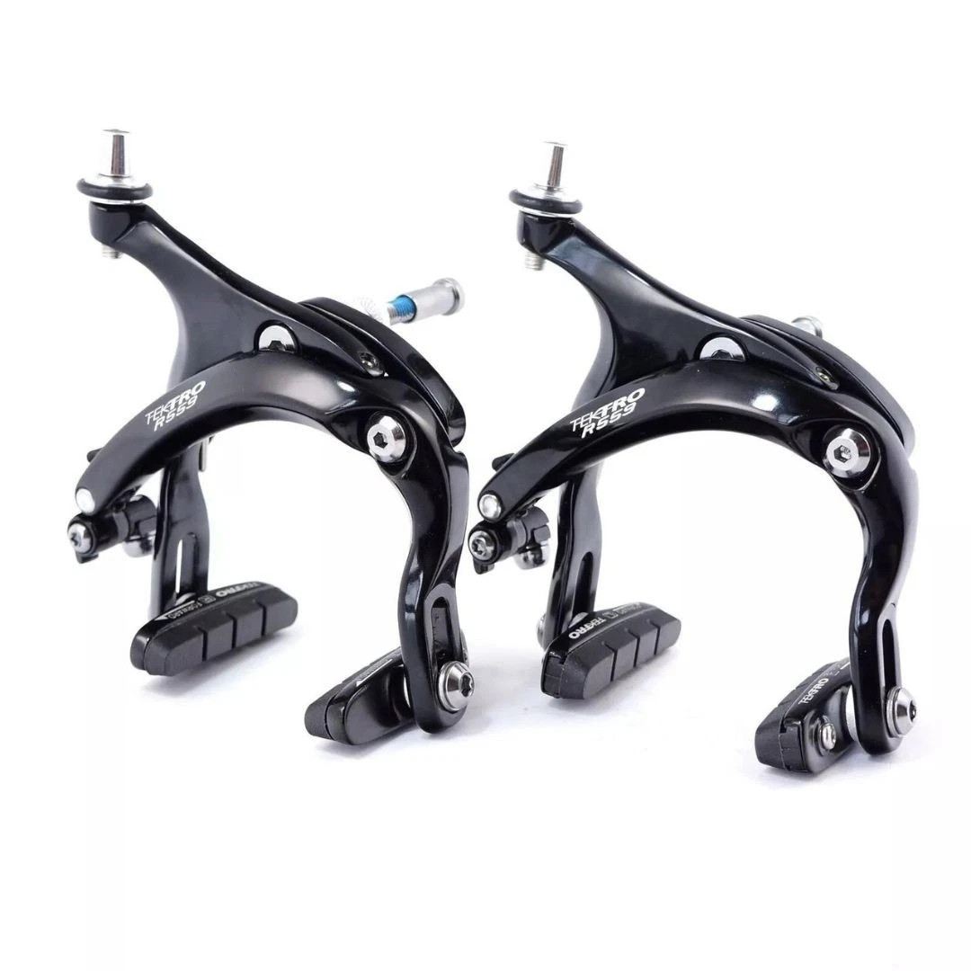 Tektro R559 Long Reach Caliper Brake 55-73mm RECESSED Nut F+R – Silver / Black