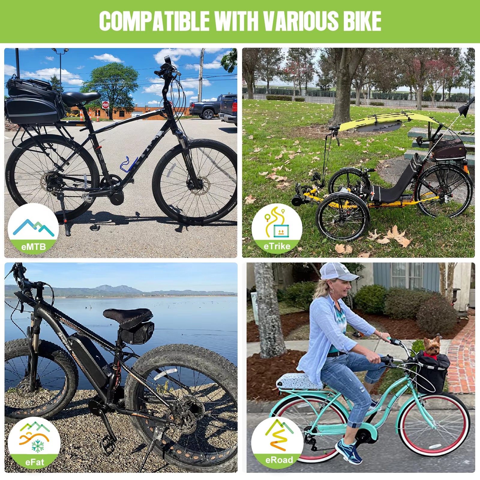 48V750W68-73mm BAFANG BBS02B Electric Bicycle Conversion Kits Mid Drive Motor US