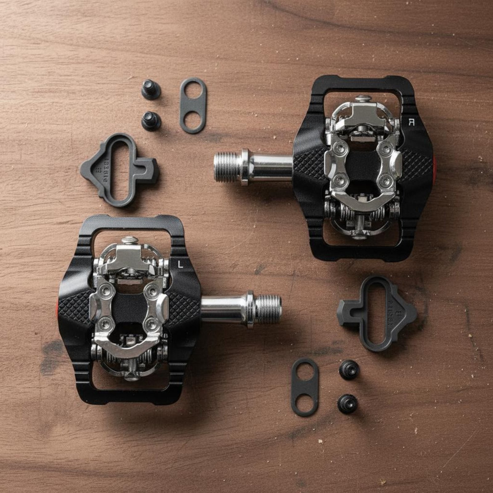 Double-Sided Side Clipless Pedal Alloy-Molybdenum Steel Spindle