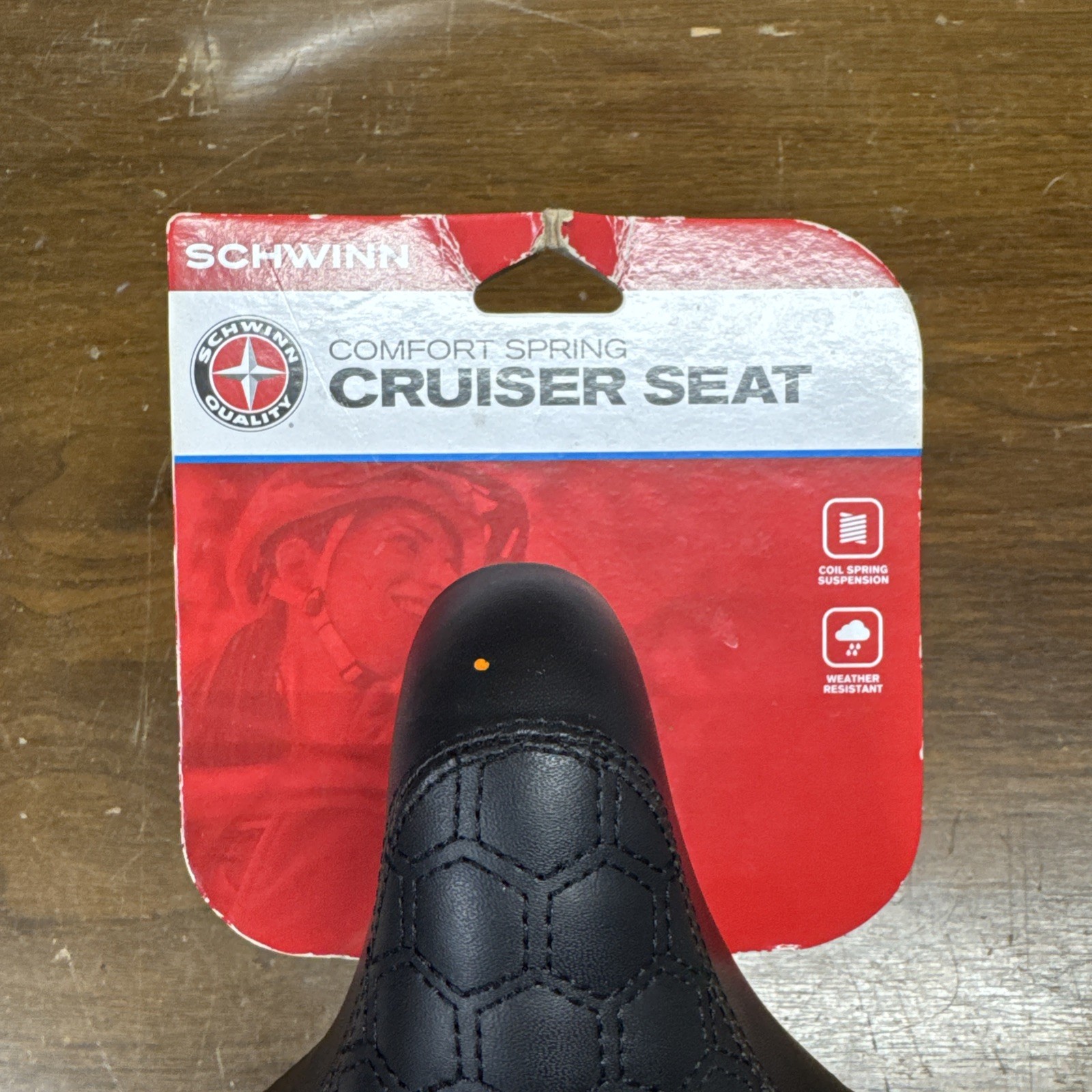 Schwinn Cruiser Bike Saddle Seat Foam Black/White Universal Fit SW76107-2