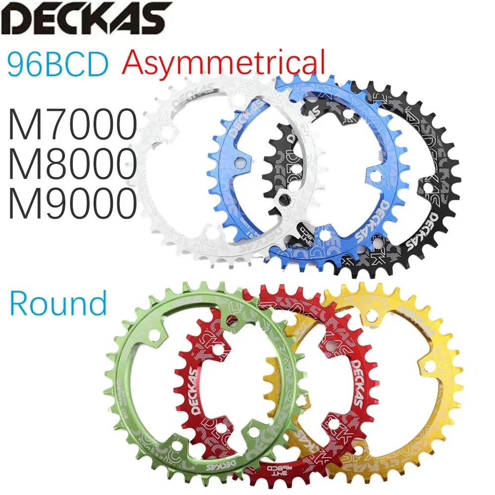 Deckas 96BCD Bike Chainring Round 32T-42T for Shimano M7000 M8000 M9000 M5100