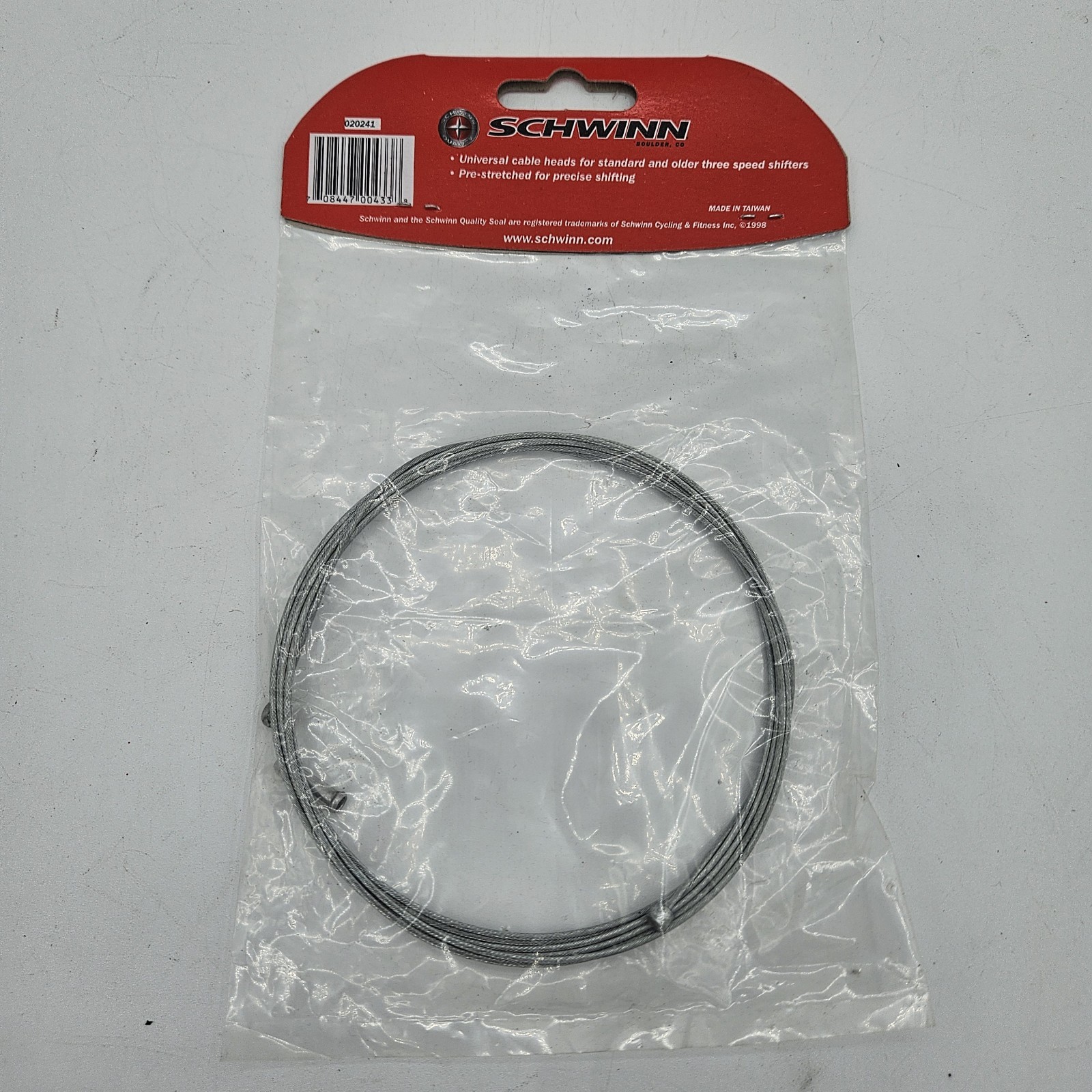 NOS – Schwinn Universal Galvanized Derailleur Cable 1.2 x 2000 mm, No. 020241