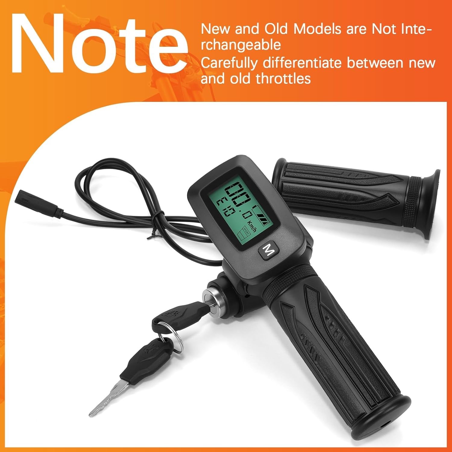 Tuttio Soleil 48V Ebike Speedometer Throttle with M Key Replacement