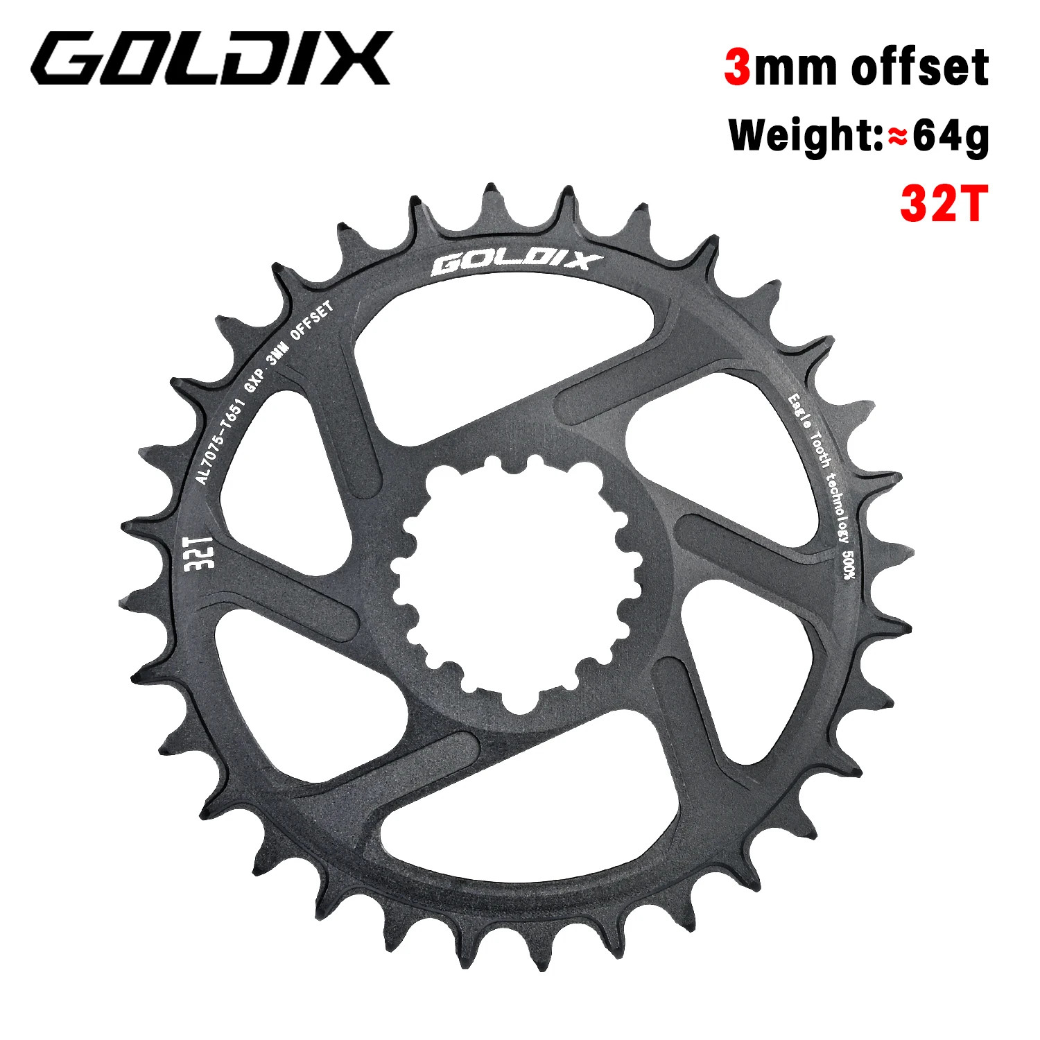 MTB Bicycle Chainring Narrow Wide Mountain Bike Chainwheel 30T 32T 34T 36T 38T f