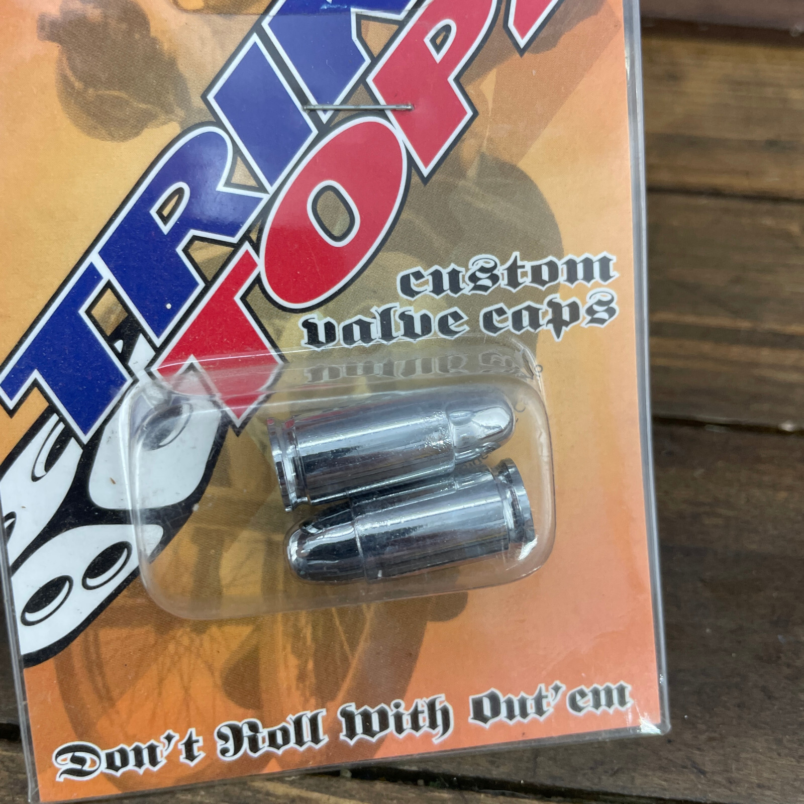 Bulletproof BMX Valve Caps Cover Old School BMX Silver NOS Chrome Novelty