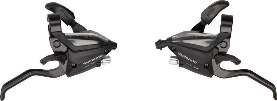 Shimano ST-EF500 3 x 7-Speed Brake/Shift Lever Set Black MTB Flat Bar Shifters