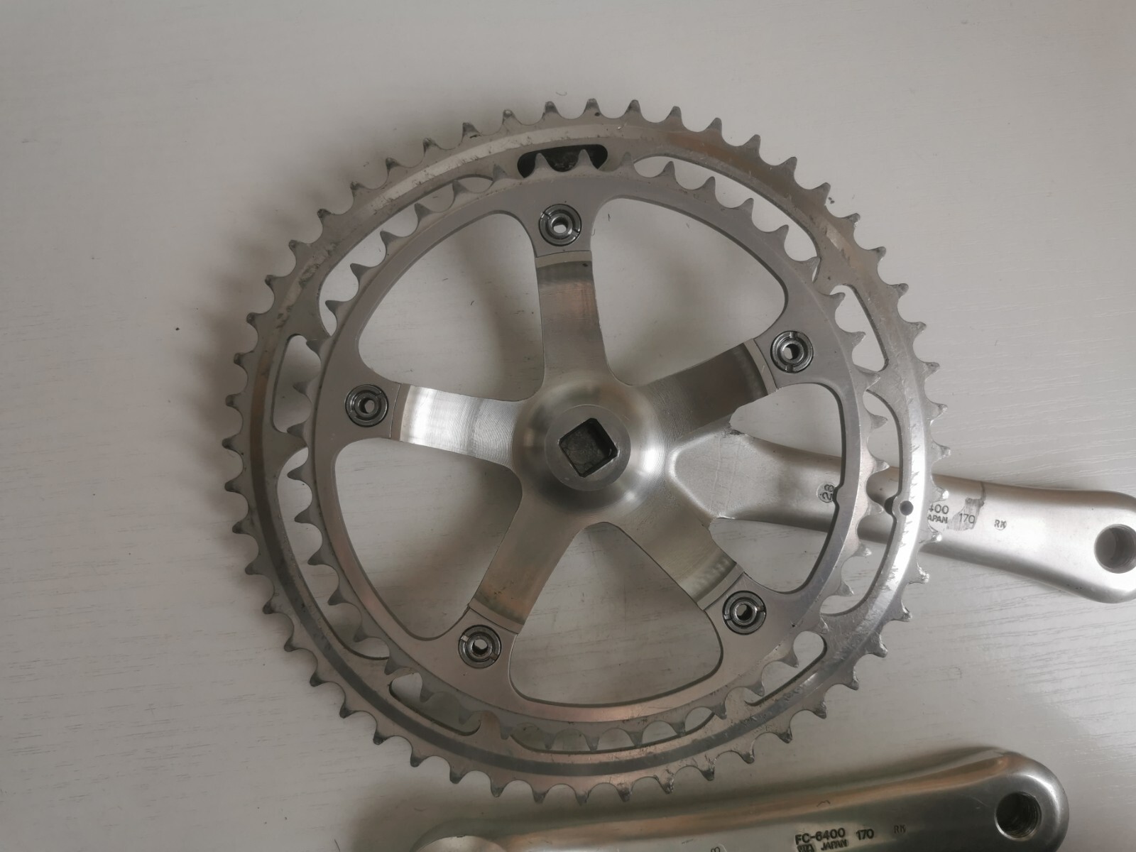 VINTAGE Shimano 600 Ultegra Biopace FC-6400 Double 52/42 170mm Crankset Chainset