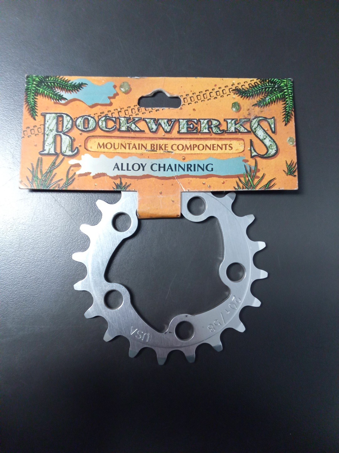 Rockwerks Mountain Bike Components Alloy Chainring 58mm 20T Silver – NOS