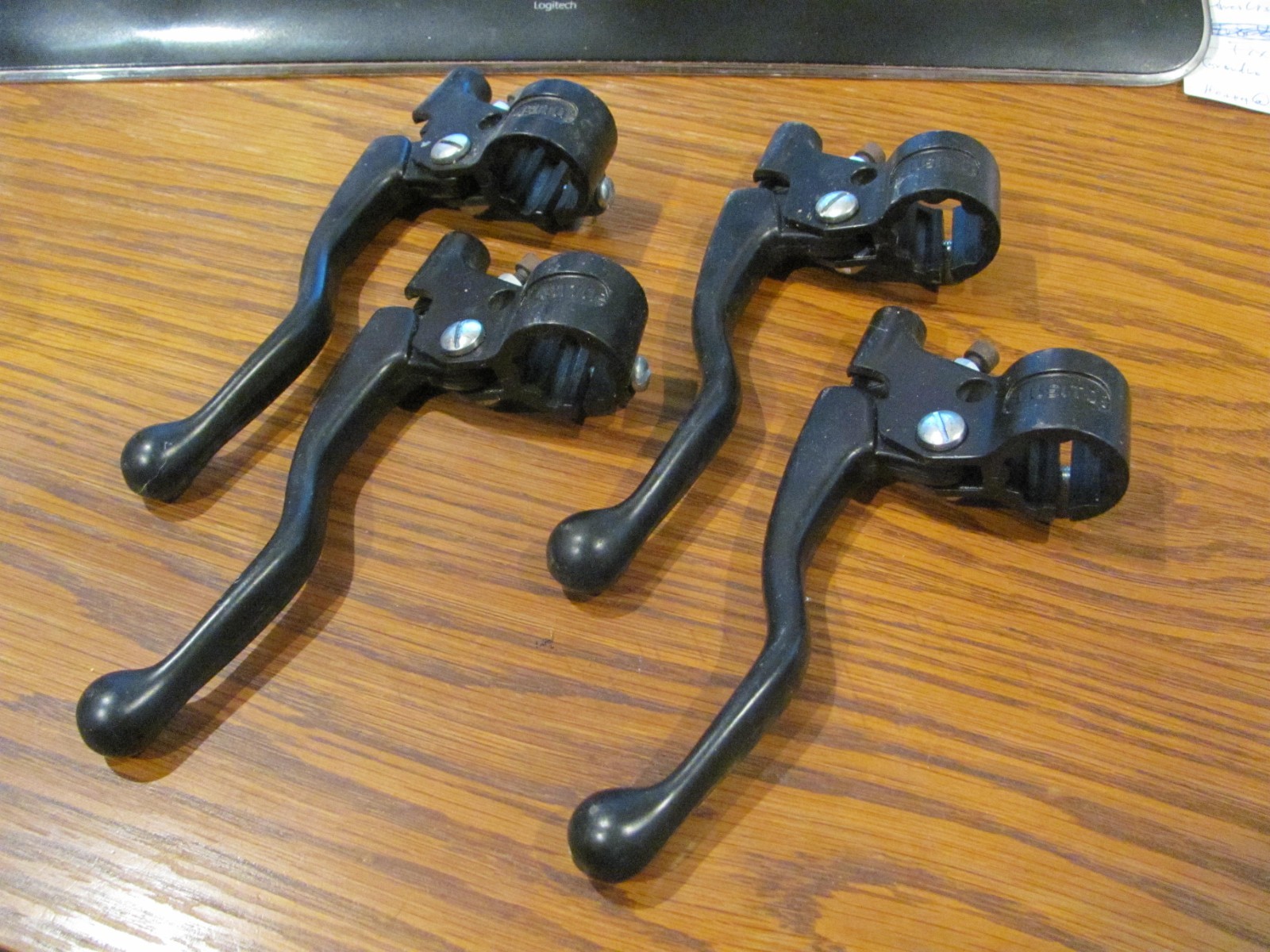 Lusito 7″ Black Aluminum Brake Lever Handle Type Polished – Set of 2