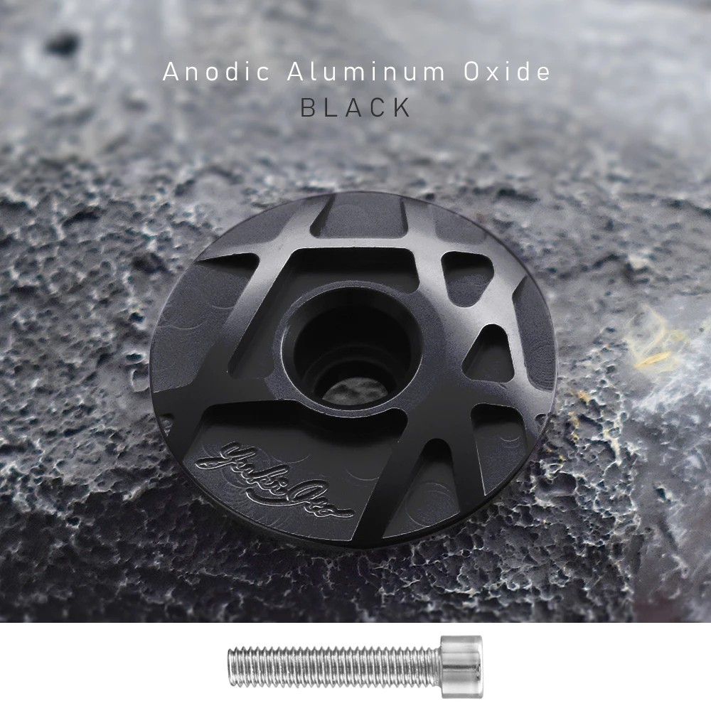 Bicycle Headset Cap MTB Road Bike Stem Headset Top Cap Cover Screw for 28.6mm