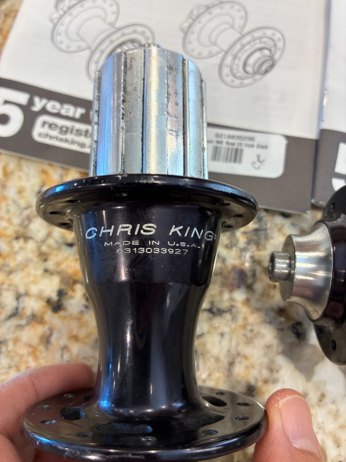 Chris King R45 Ceramic Rim Brake Hub Set – 20H / 24H – Shimano 11-Speed Black