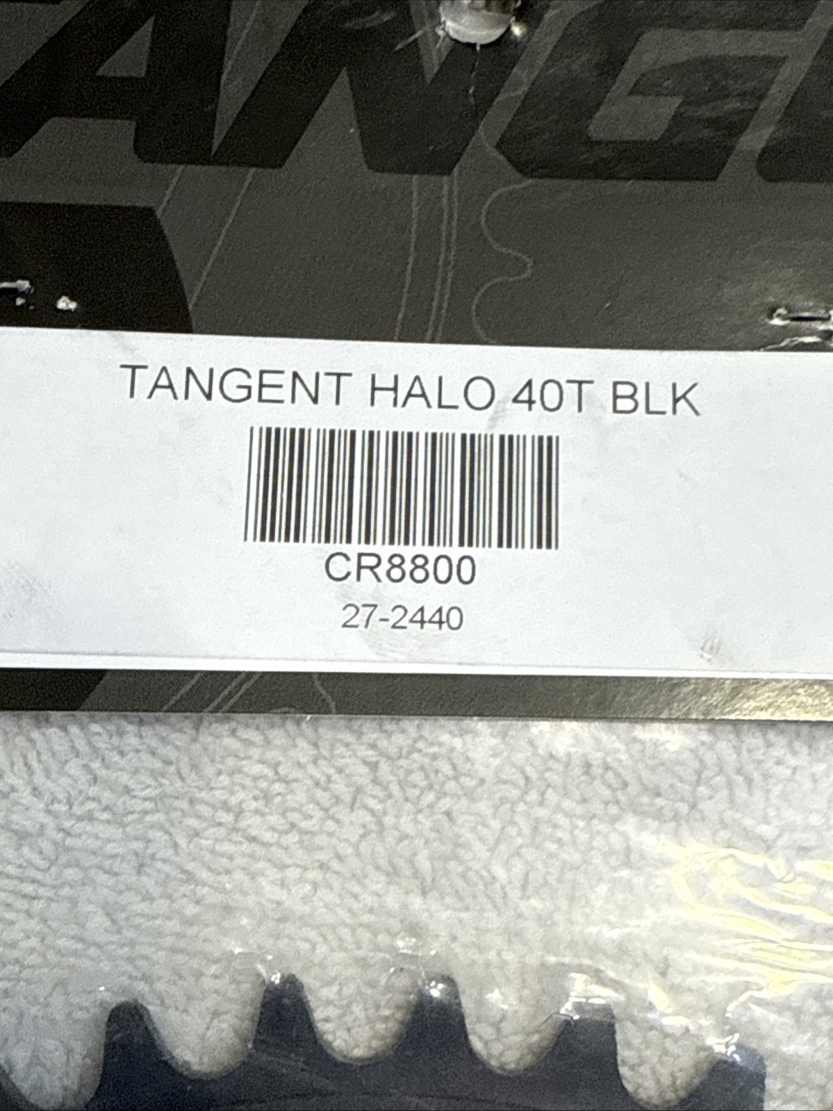 Tangent Halo 40T Chainring – 4-bolt – 104BCD – Black [spu]