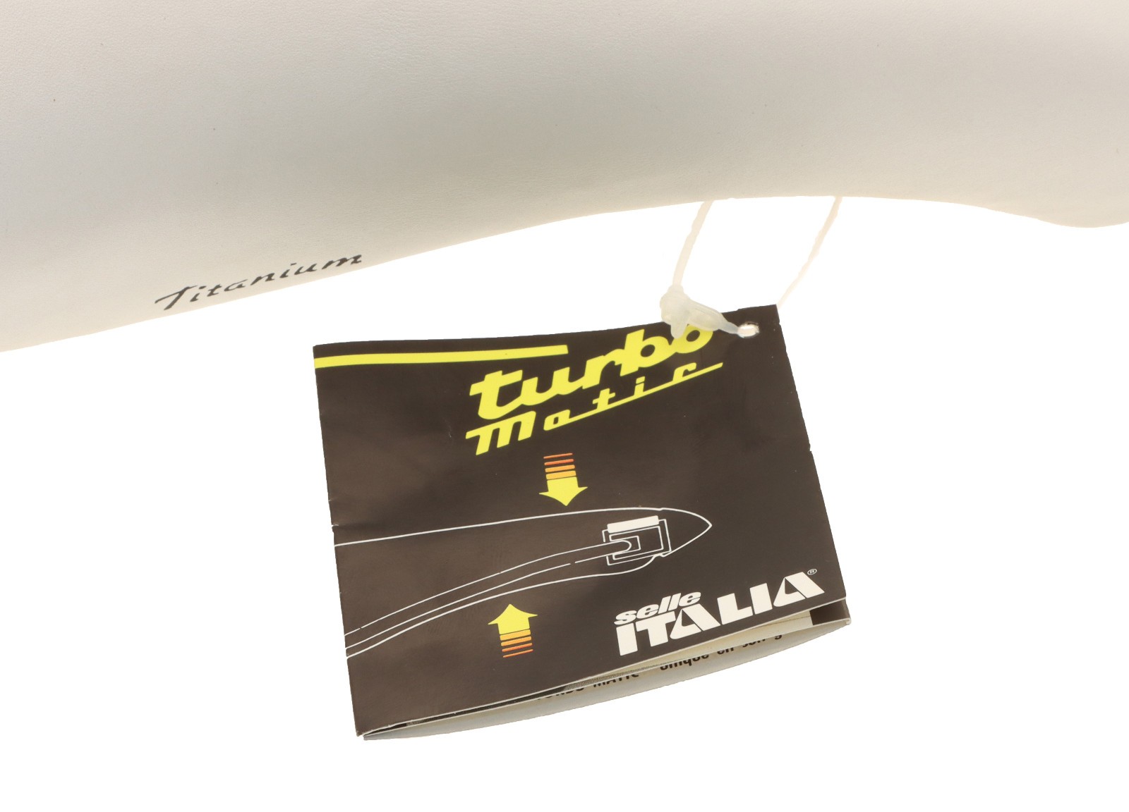 Selle Italia Turbomatic Saddle Titanium Rails 90s White Shelfwear NEW NIB NOS