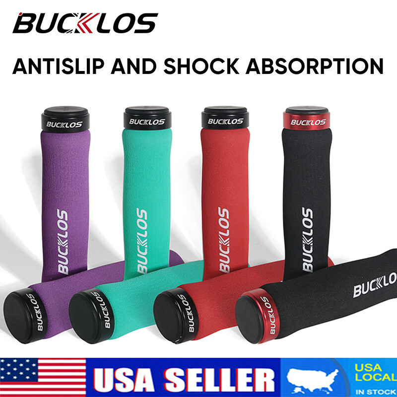 Bicycle Handlebar Grips Ergonomic Lock-on Cycling Bike Grips Anti-Slip BUCKLOS