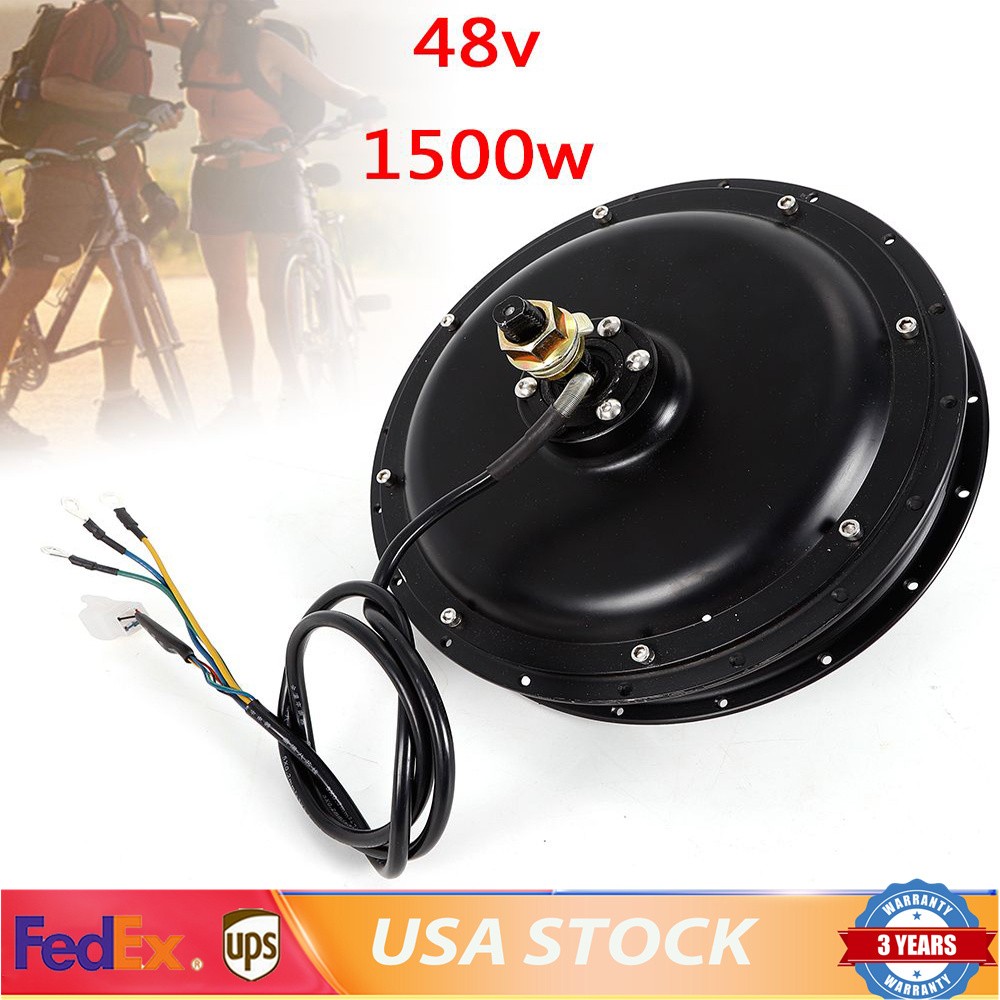 1500W E-Bike Conversion Kit 48V Fat Ebike Hub Motor Hub Rear Wheel Motor 55N.m
