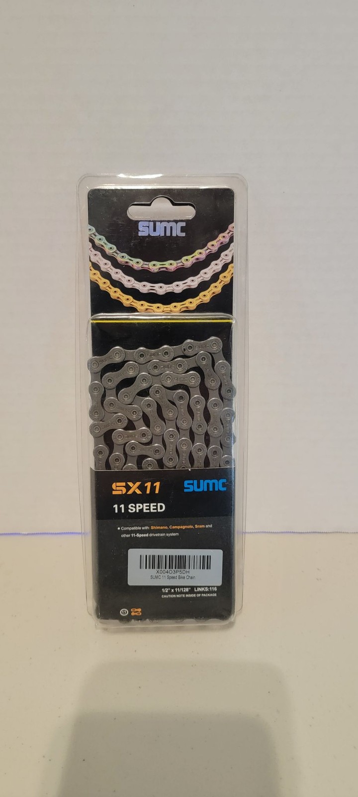 SUMC Bike Chain 11 Speed 116 Link SX11 Silver Road MTB Compatible Shimano NEW
