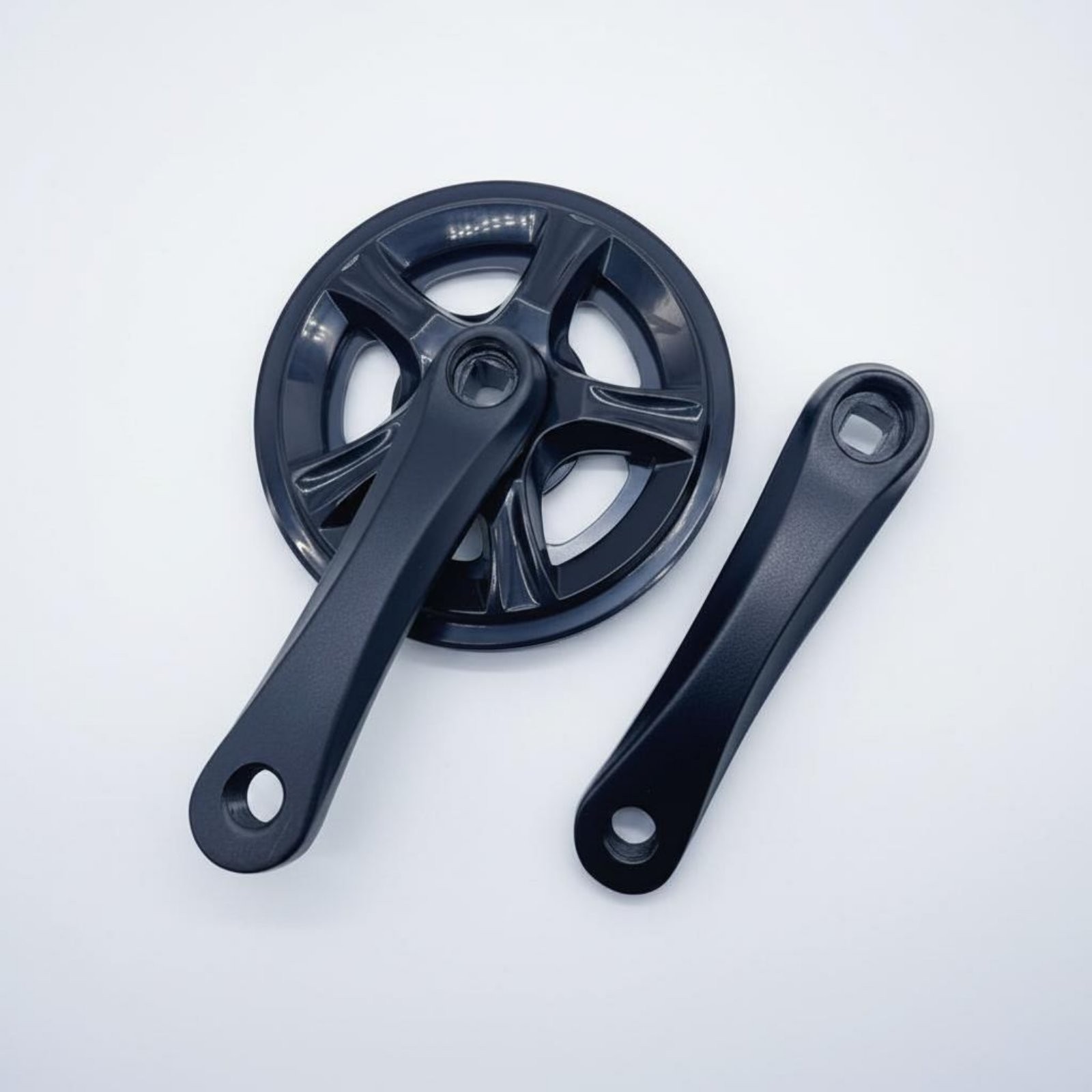 127mm Crank Arms Easy Renewal Folding Bike Crankset Replacement Set for